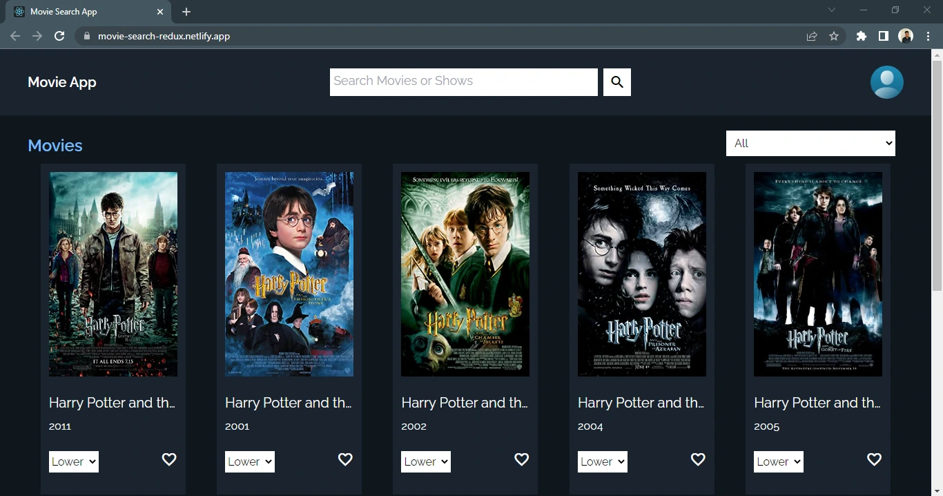 Movie Search App Project Thumbnail